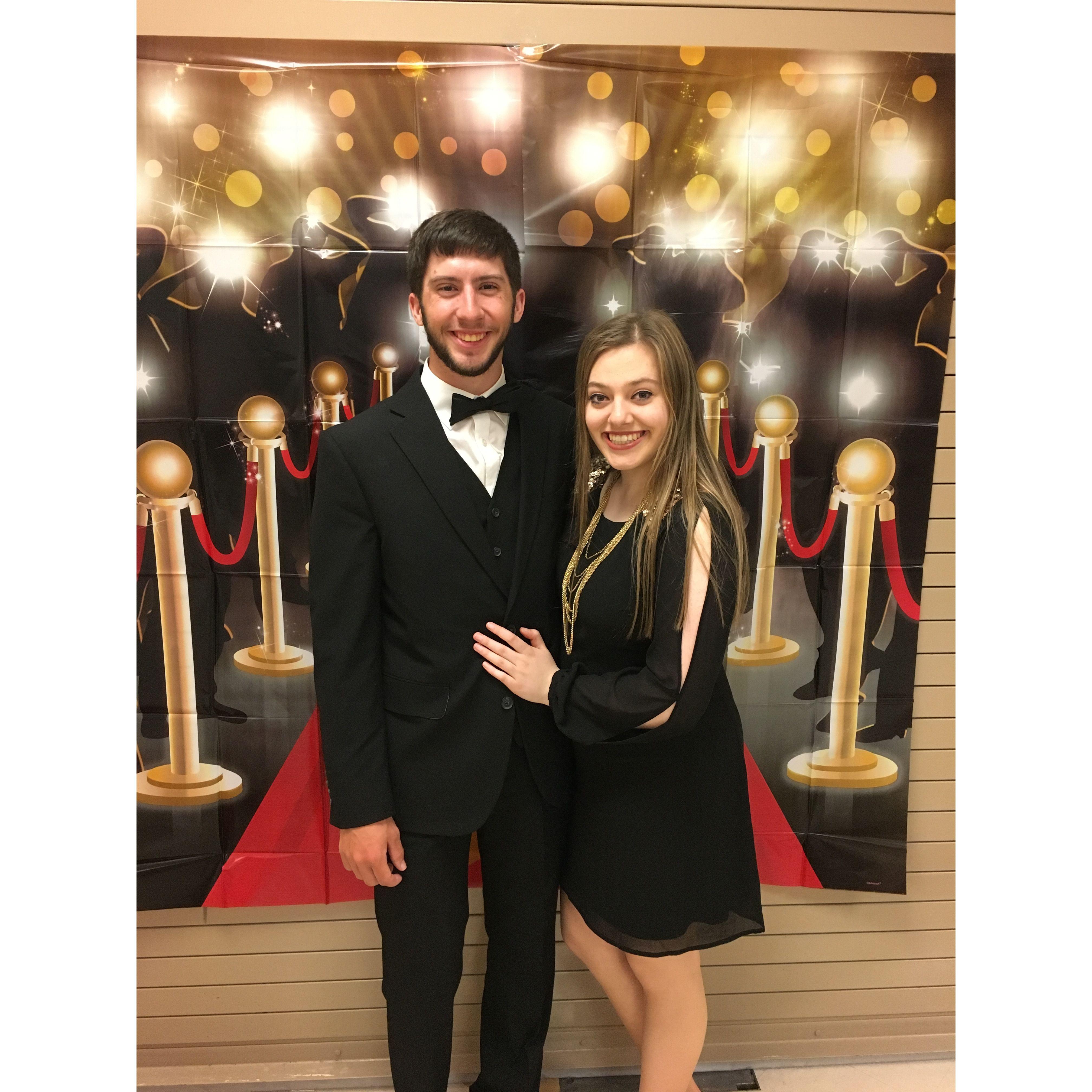 Dressed up for Tatum's Theater Awards Ceremony in 2018!