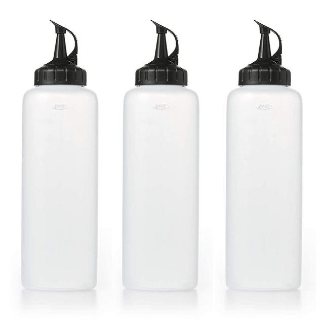 OXO Chef's Condiment Squeeze Bottles (Pack of 3) - Large 16 oz