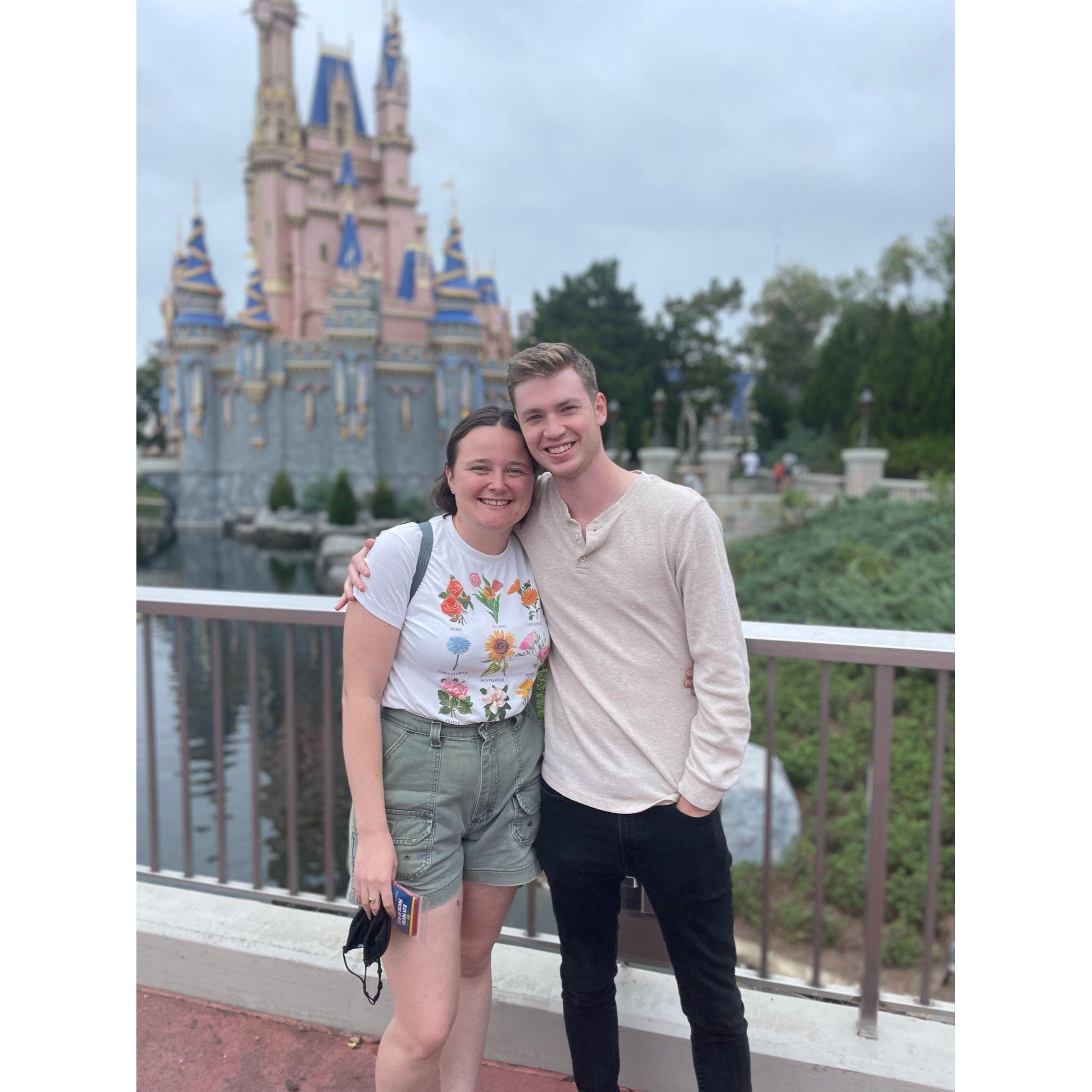 Our first big trip together was December 2021. We went to Disney with Gabi's brother Jonah. Bryton was a huge fan of the Star Wars section.