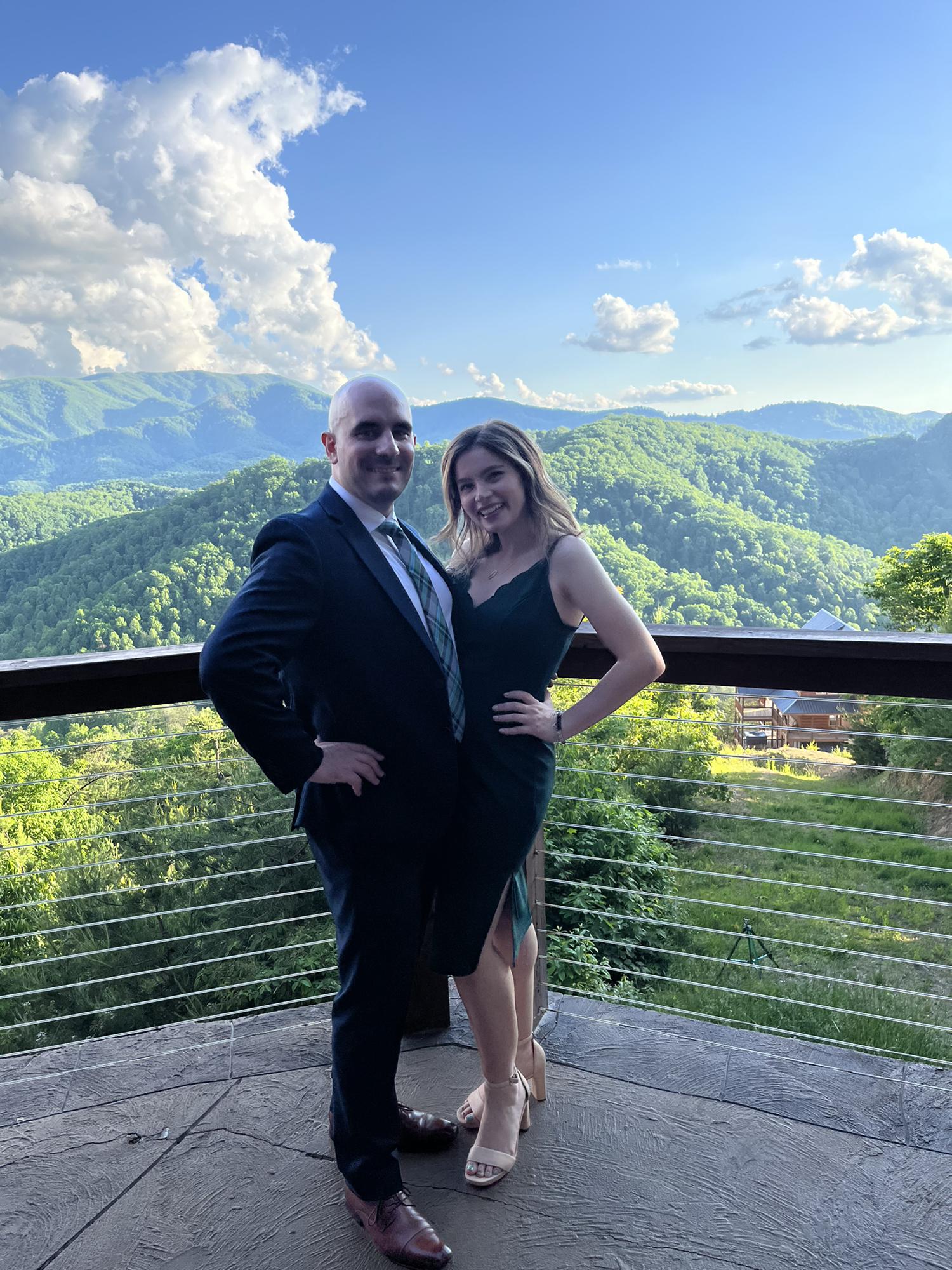 Highest elevation at a wedding. 
Jeff 🤍 Maggie