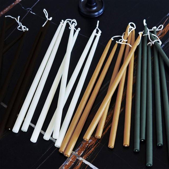 Set of Taper Candles - Cafe au Lait