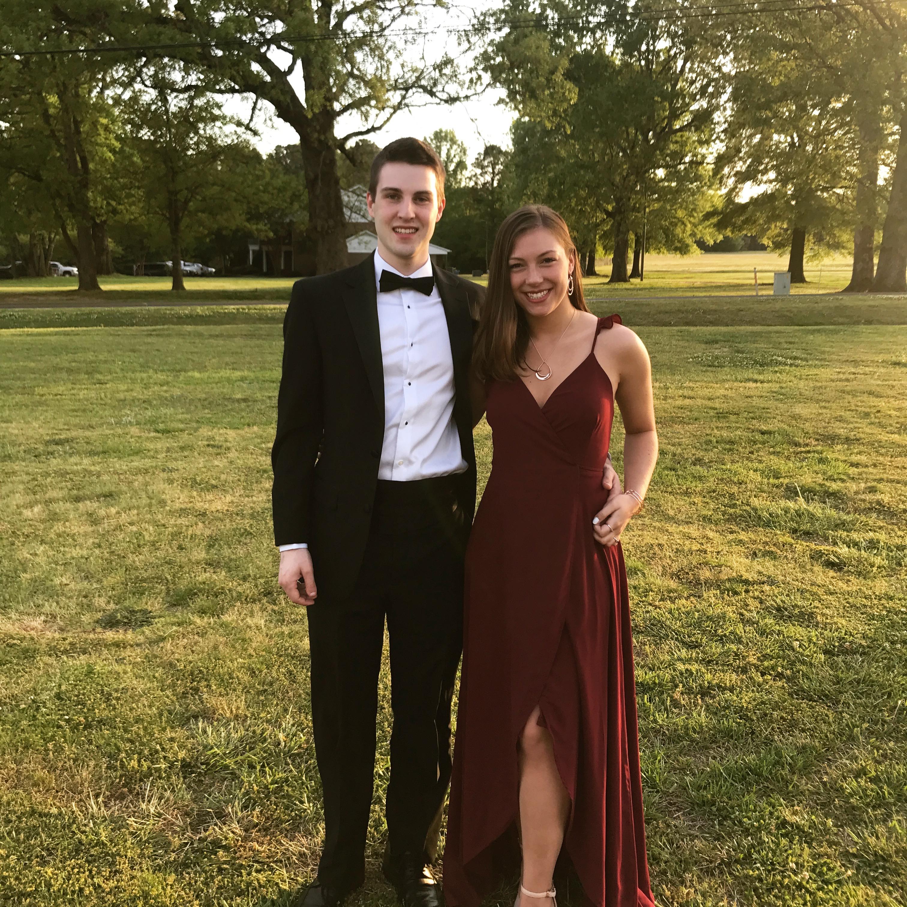 Collin's junior year formal, April 2018