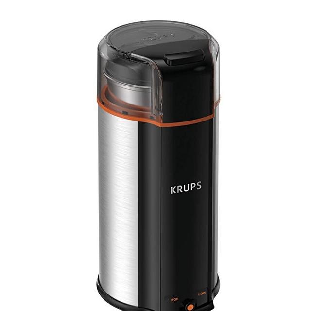 KRUPS Ultimate Super Silent 3 in 1 Blade Grinder for Spice, Dry Herbs and Coffee, 12-Cup, Black