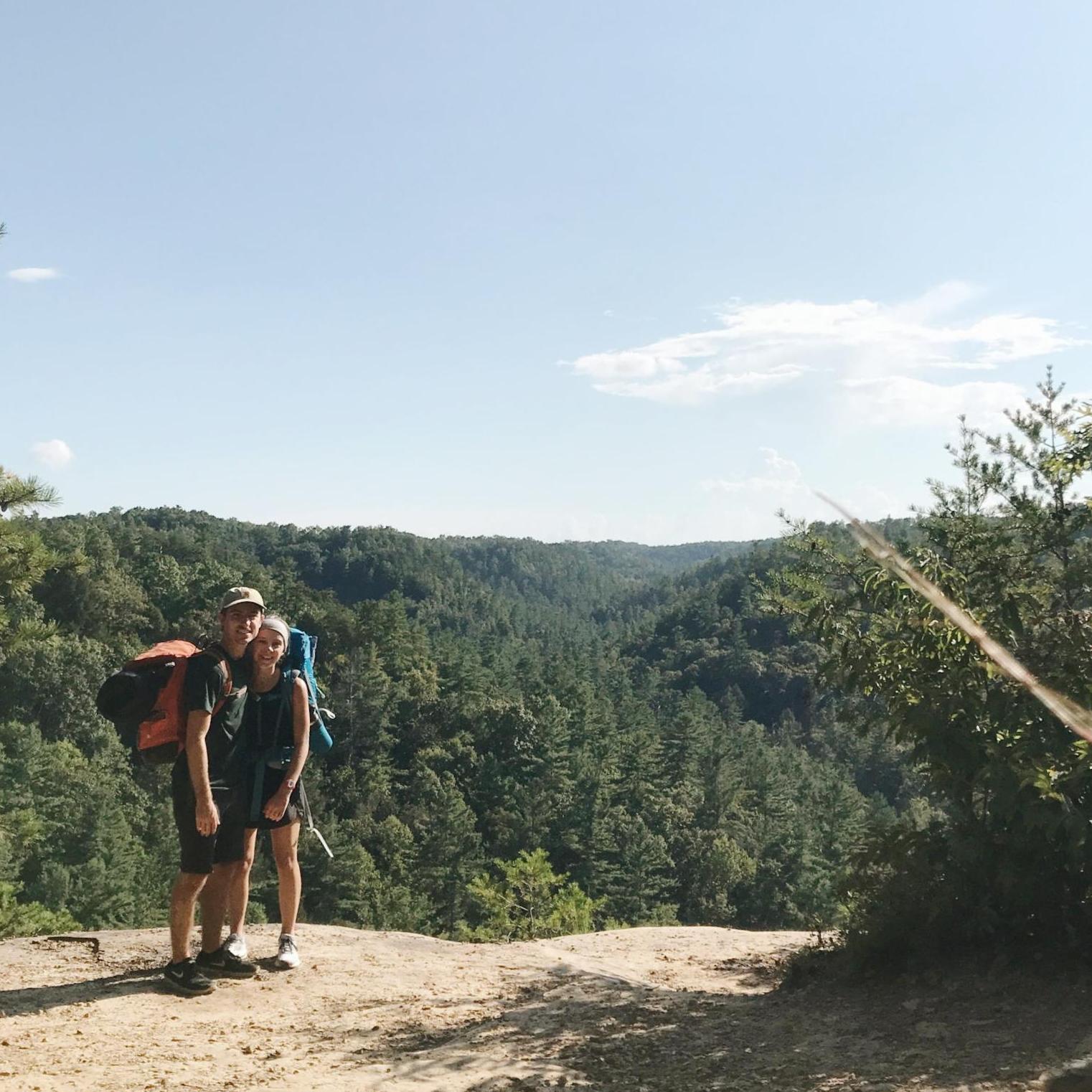 One of the first camping trips together at Red River Gorge!