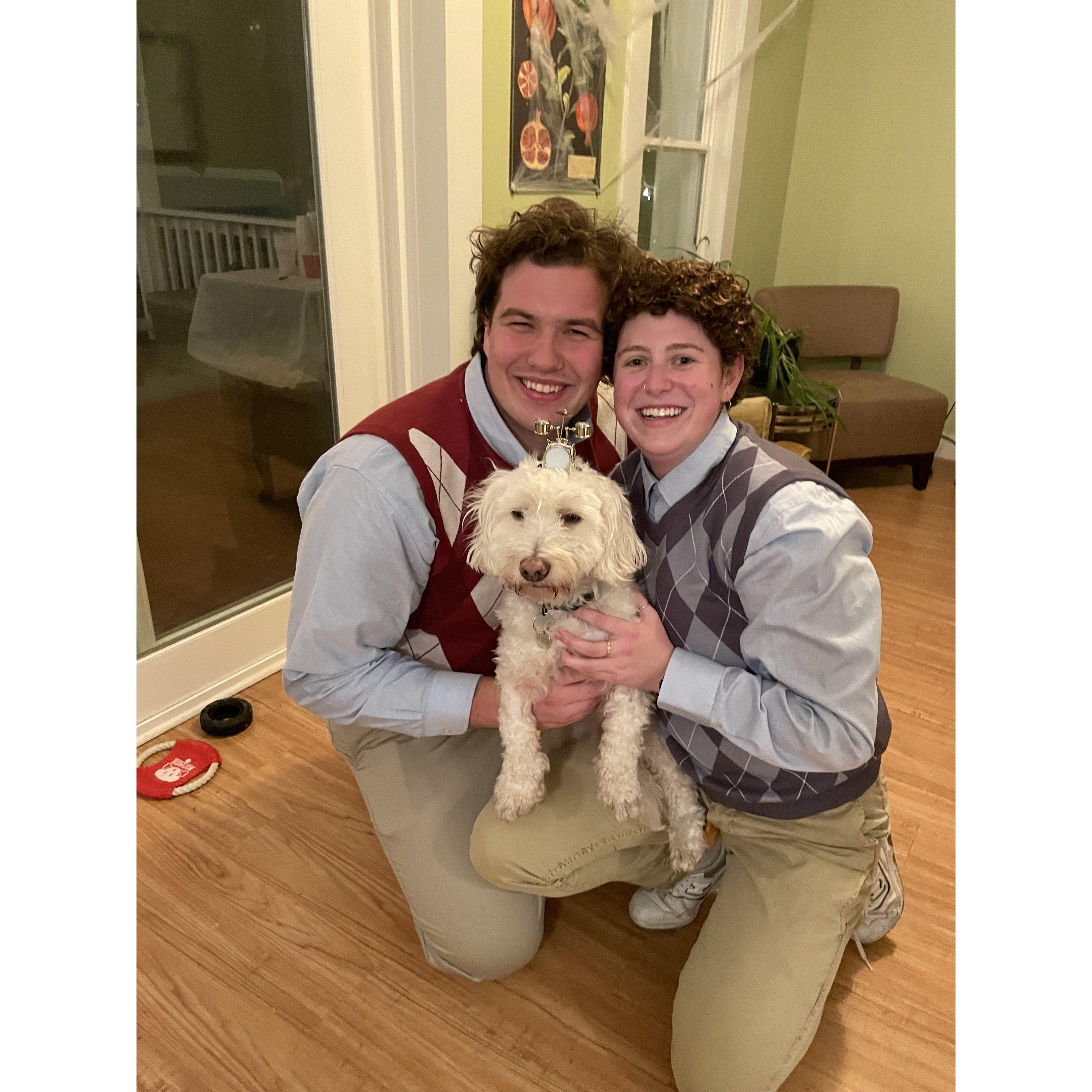 We hosted a super fun Halloween party in 2023 and dressed up as Dale and Brennan from Step Brothers.