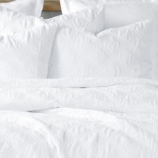 Washed Linen Quilted Sham