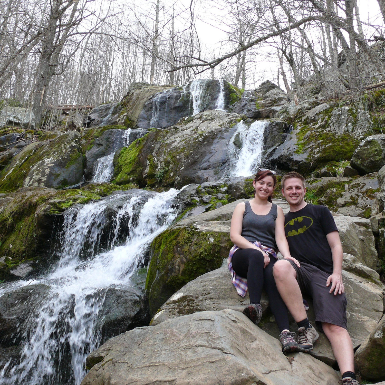 Hiking off the Skyline Drive, in Virginia