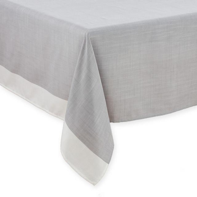 Saro Lifestyle Neoteric 67-Inch x 104-Inch Oblong Tablecloth in Grey