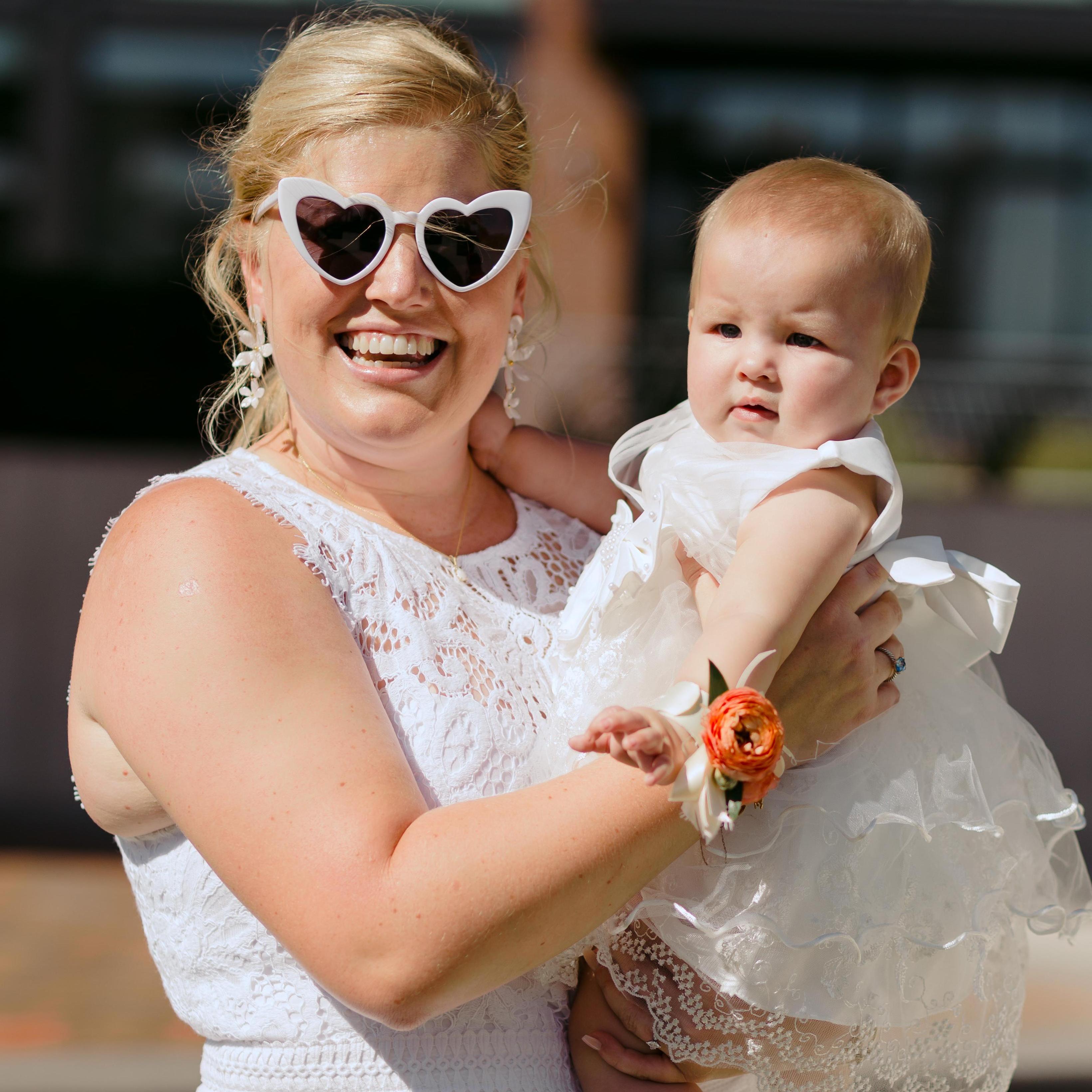 Our flower girl, our niece Penelope