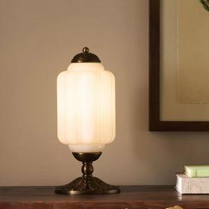 The Eloise Scallop Milk Glass Table Lamp