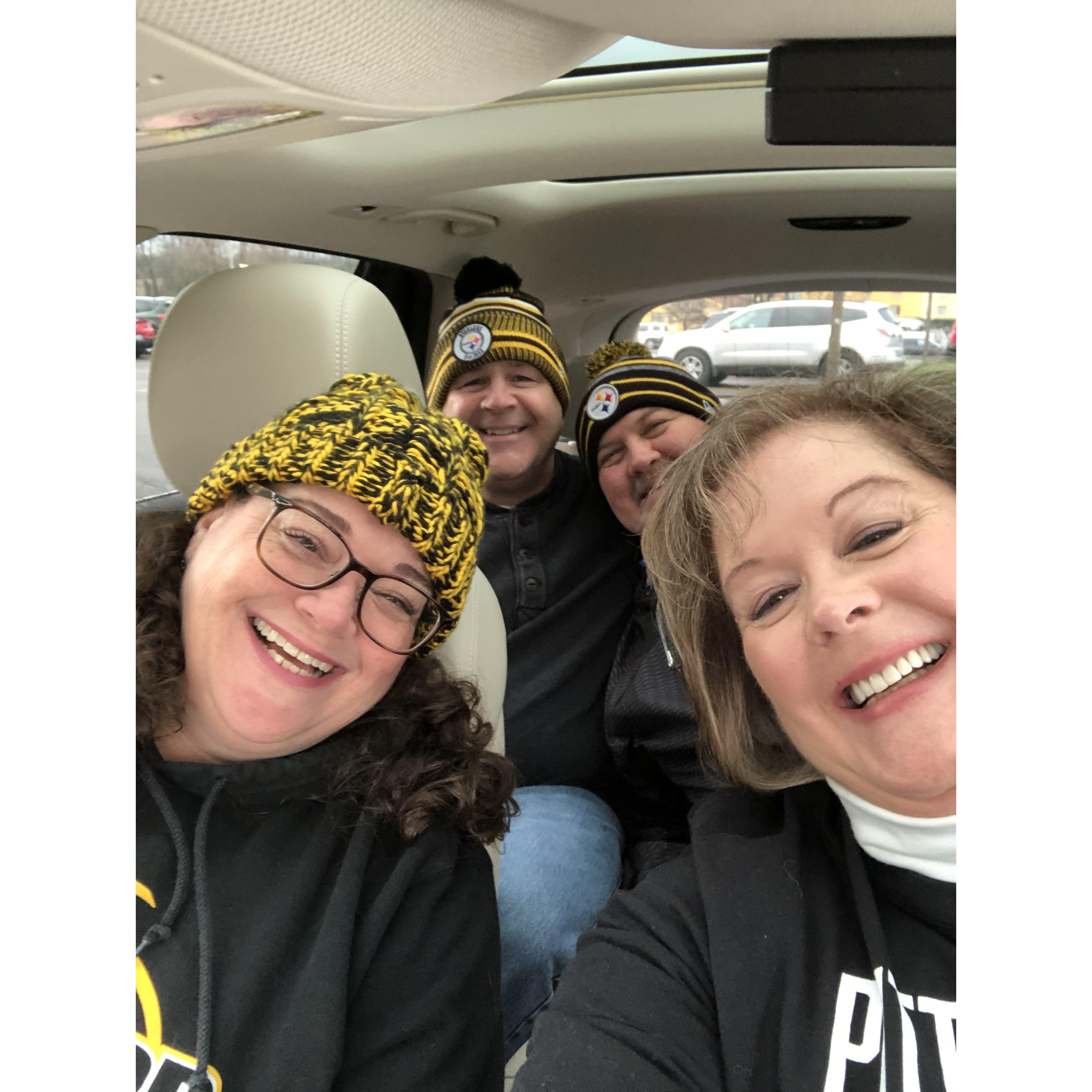 Sunday afternoon football.  Go Steelers!