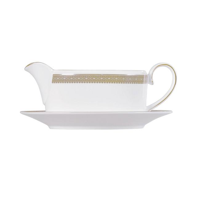 Vera Wang Wedgwood Dinnerware, Lace Gold Gravy Boat Stand