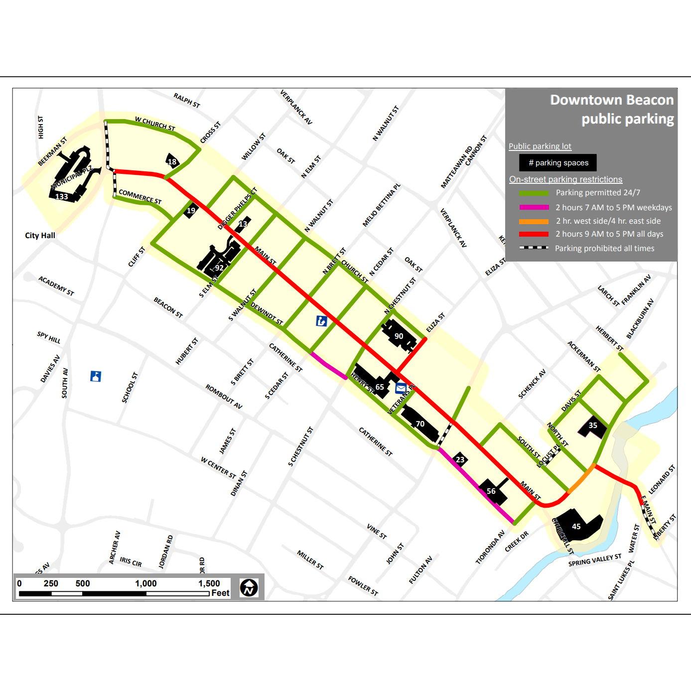 Beacon Parking Map