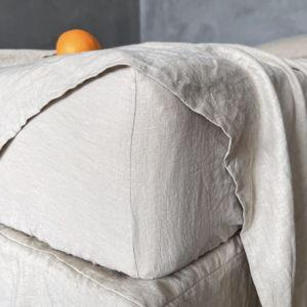 Linen Fitted Sheet Natural