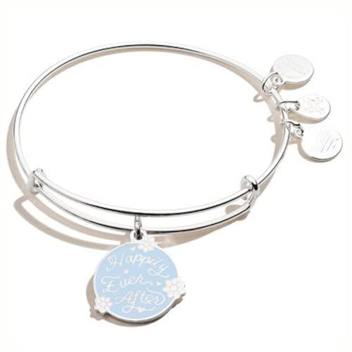 Alex and Ani Bridal Expandable Bangle for Women, Wedding Charms, Shiny Finish, 2 to 3.5 in
