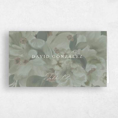 Pale Sage, Green Wedding Place Card - Canopy
