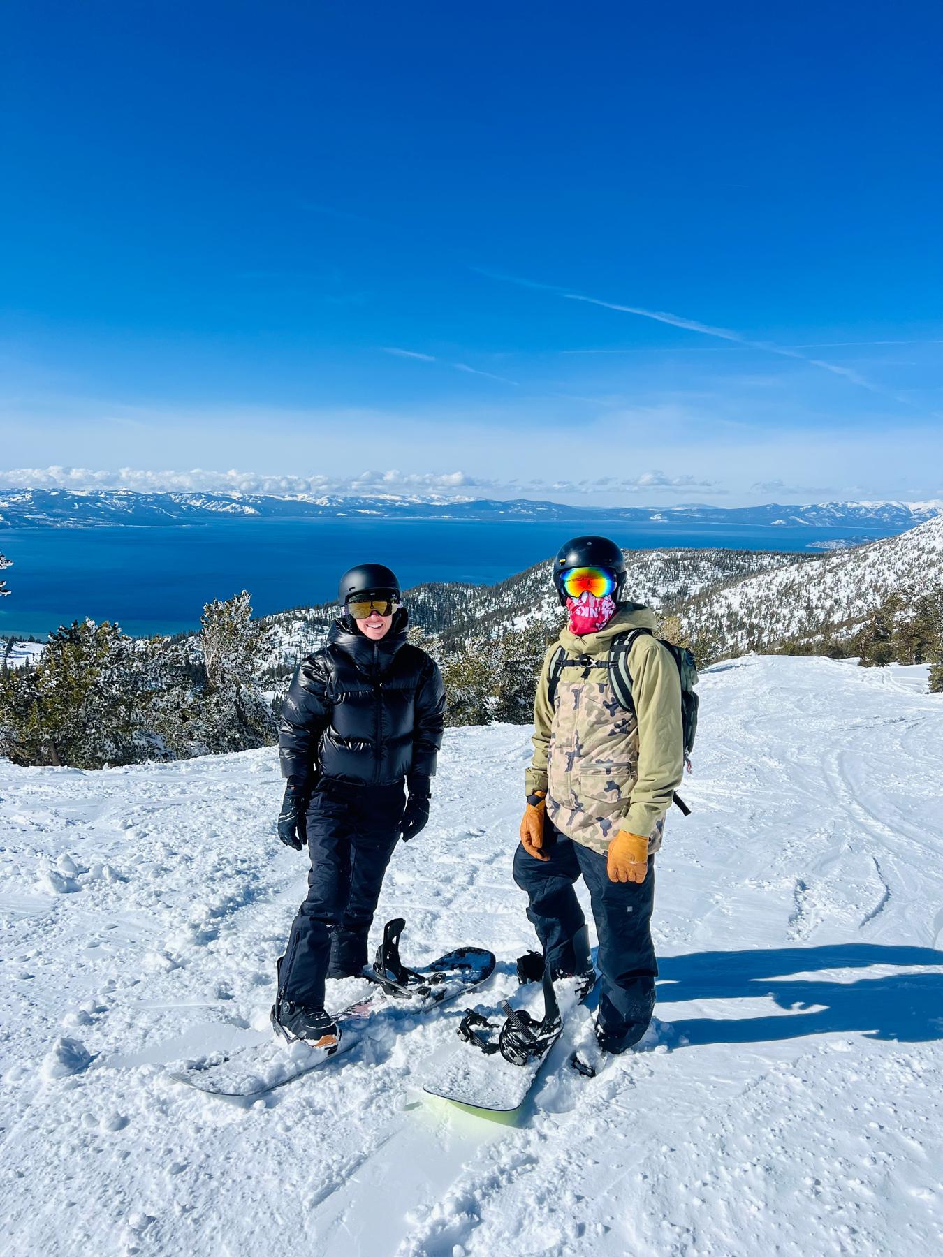 Snowboarding in Lake Tahoe