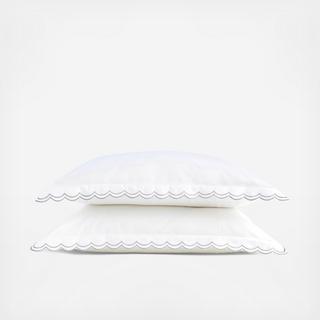 Scallop Edge Pillowcase, Set of 2