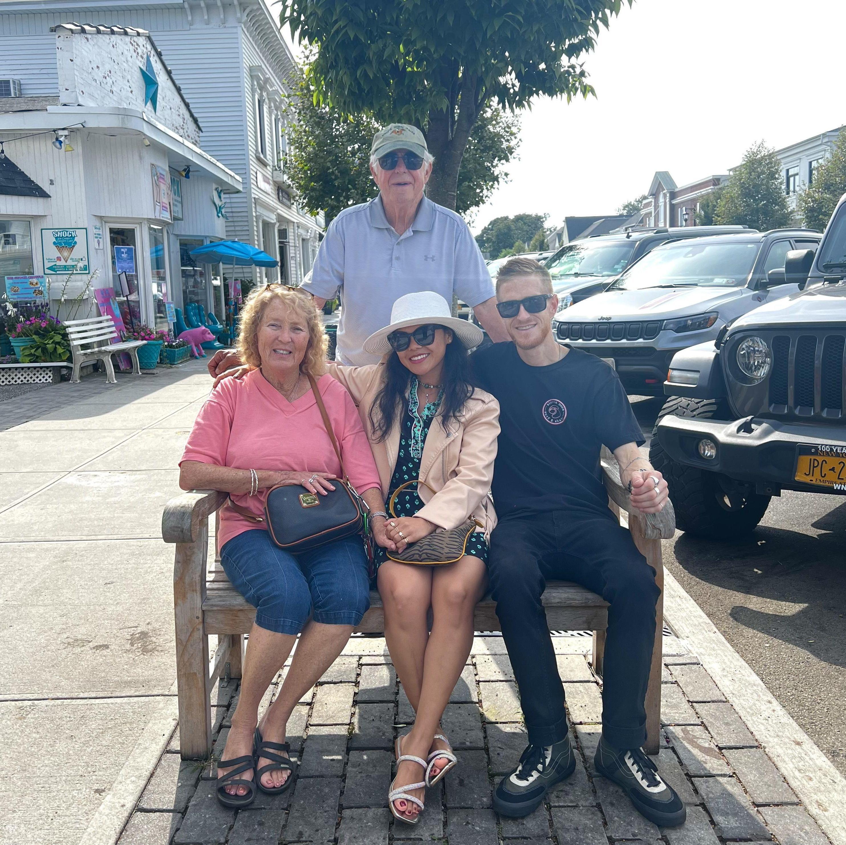 Mom and Dad and the Hamptons!
