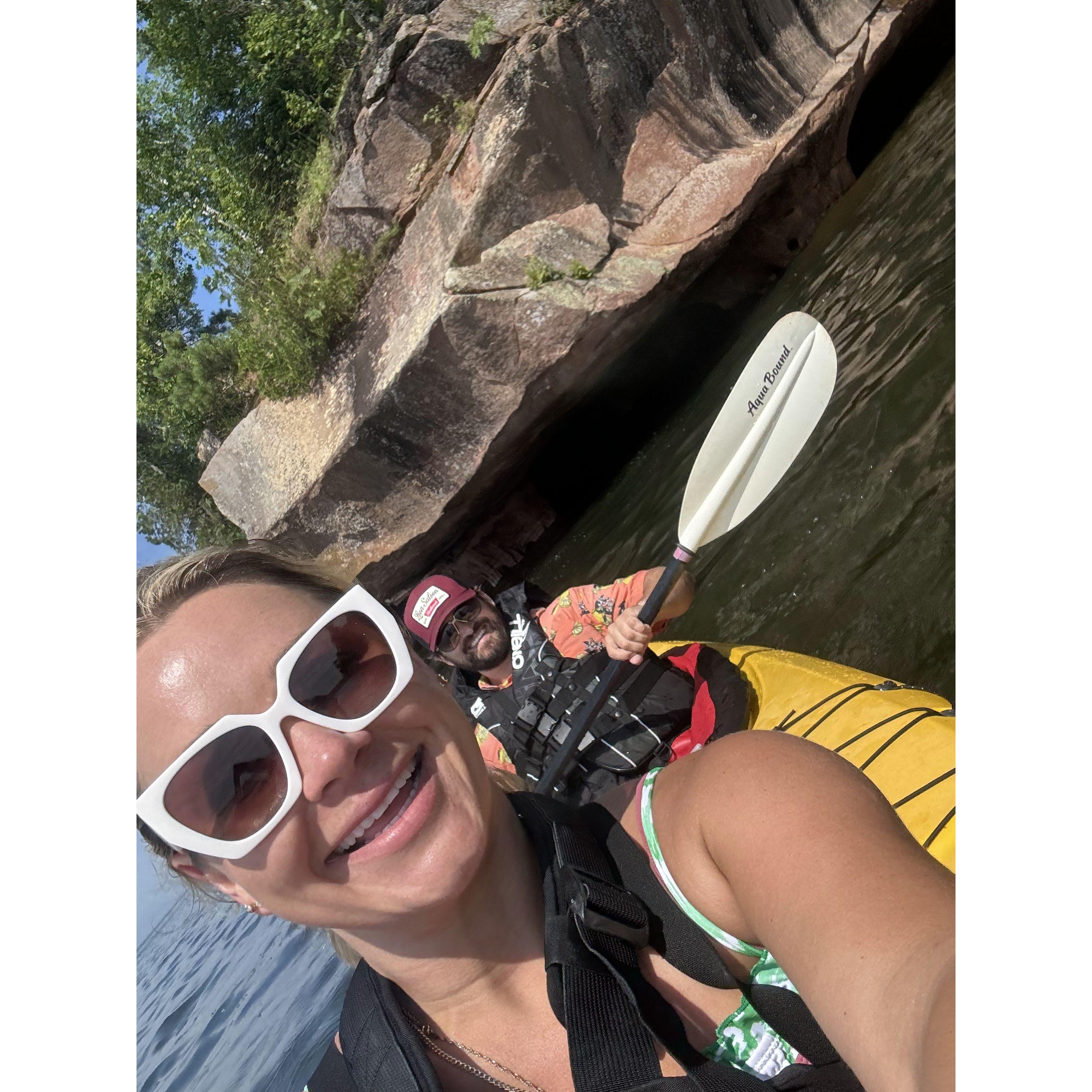 Kayaking in the Apostle Islands.