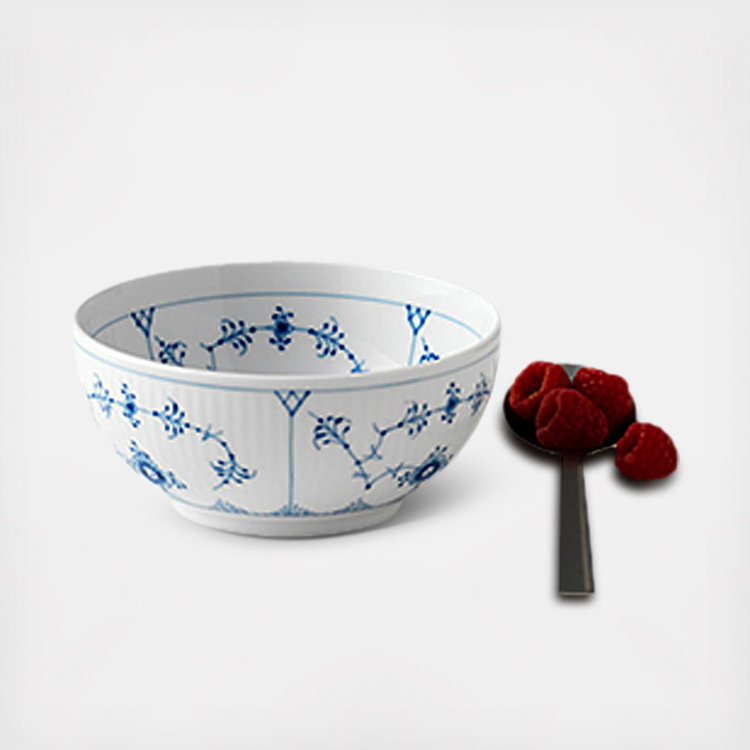Royal Copenhagen, Blue Fluted Plain Bowl | Zola
