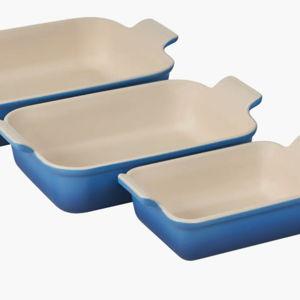 Le Creuset The Heritage Set of 3 Rectangular Baking Dishes | Nordstrom