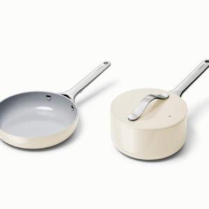 Cream - Mini Fry Pan & Sauce Pan Duo | Ceramic Non-Stick & Non-Toxic