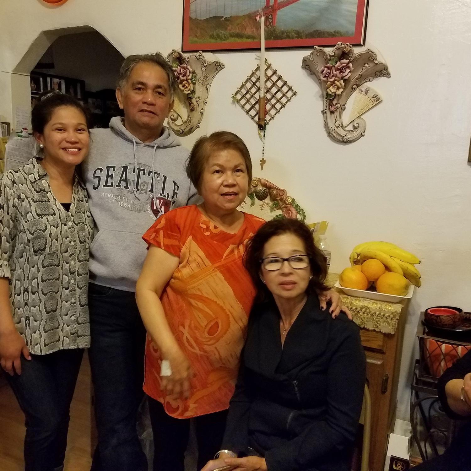 Mamas birthday party with Ara and Neneng