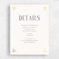 Beige Wedding Enclosure - Amber Foil