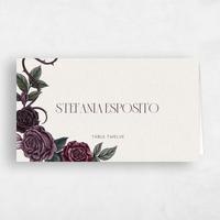 Purple Wedding Place Card - Moreau