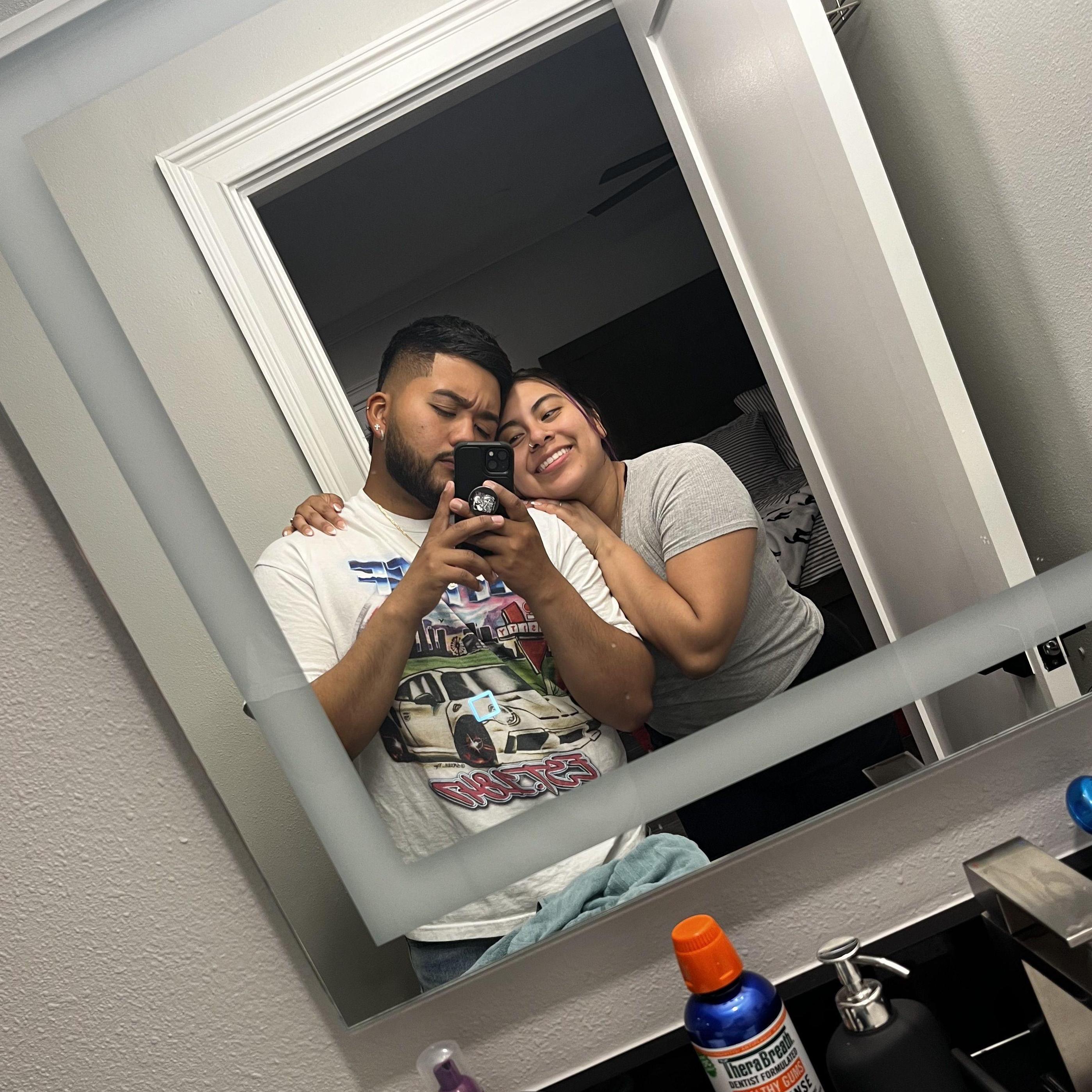 our first pic after getting engaged