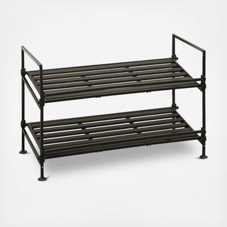 Resin 2-Tier Stackable Shoe Rack