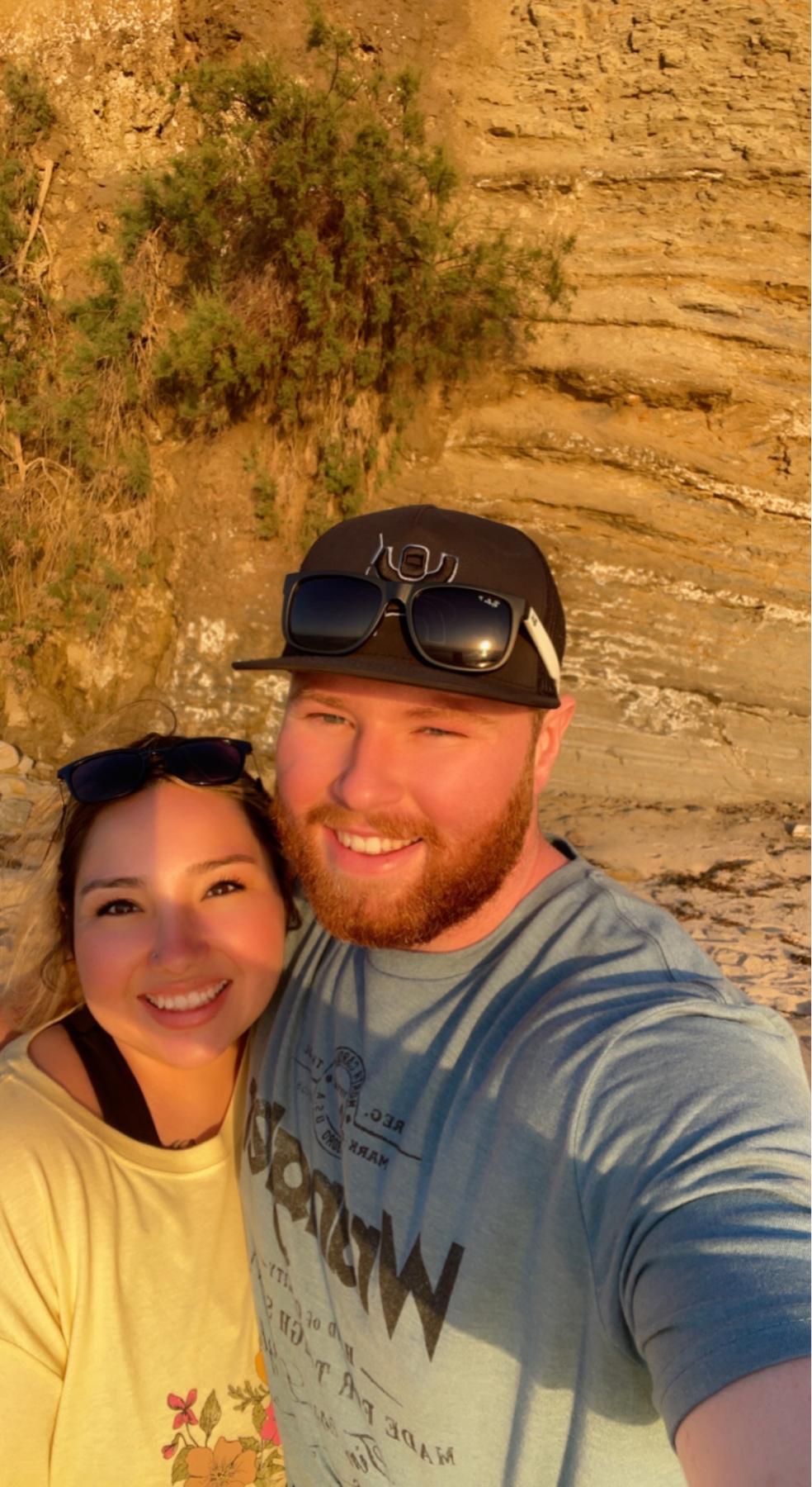 My first time at the ocean, and our first sunset date 🌅