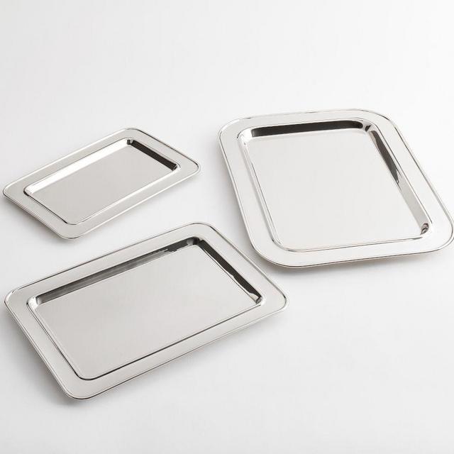 Heritage Silver Bar Trays, Set of 3