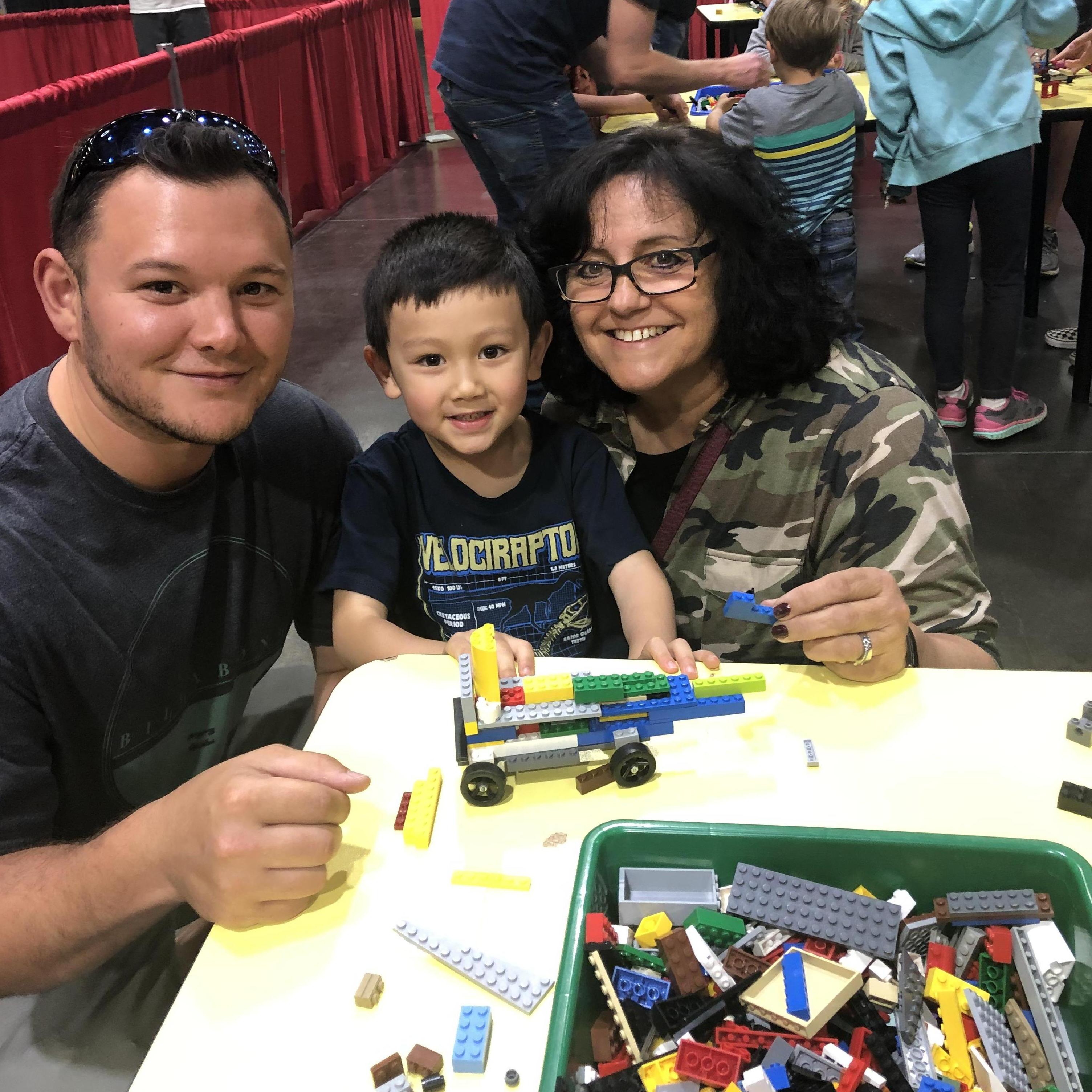 Lego Convention with Josh's mom Annetta, and Nephew Brandon. So much fun!