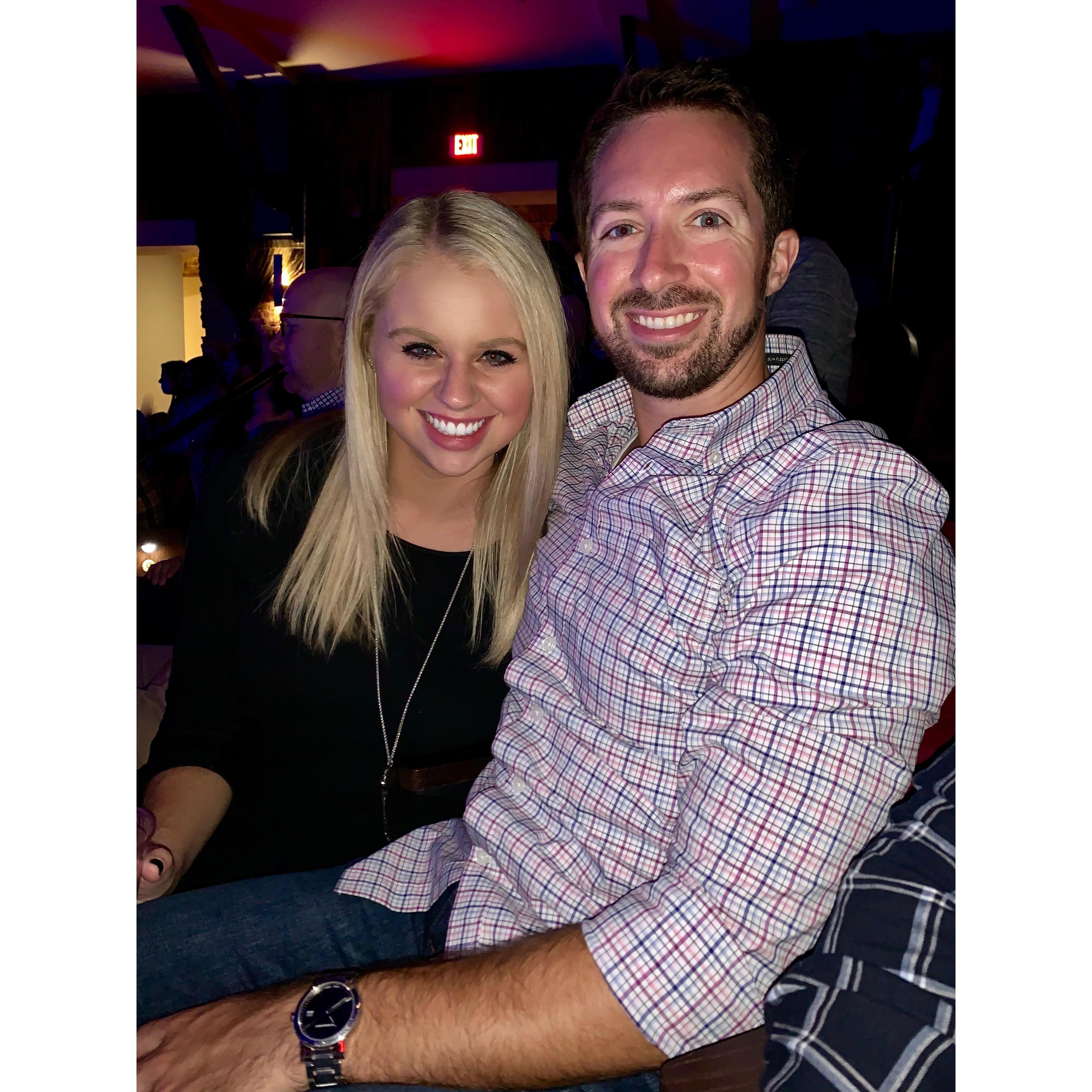 Our first picture together, taken at our second date seeing the Head and the Heart in concert