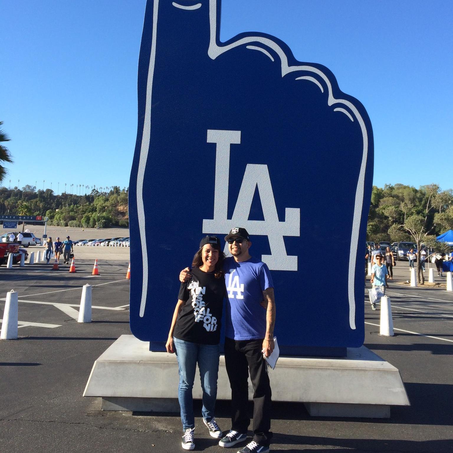 Our first Dodger Game.