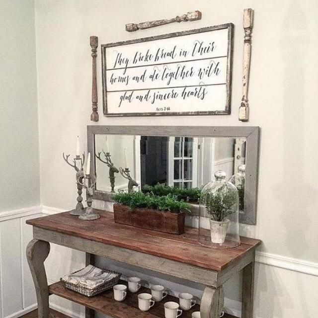 They Broke Bread Wood Sign