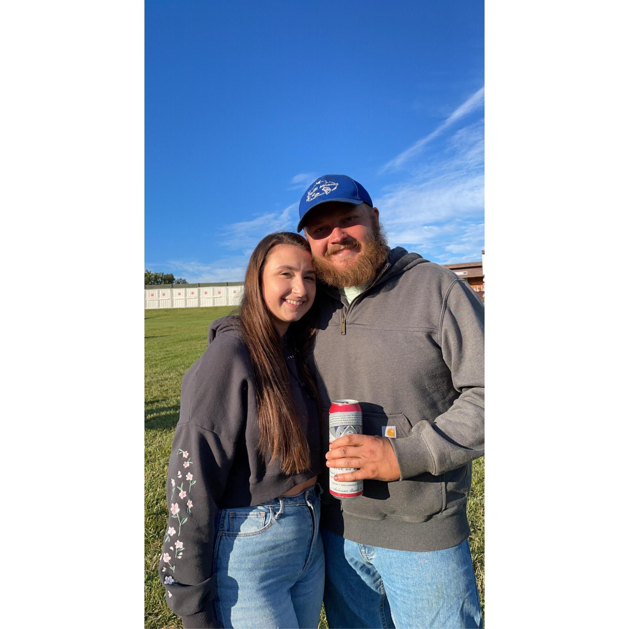 Maroon 5 concert at Darien Lake, me and my favorite Bud.... wesier.