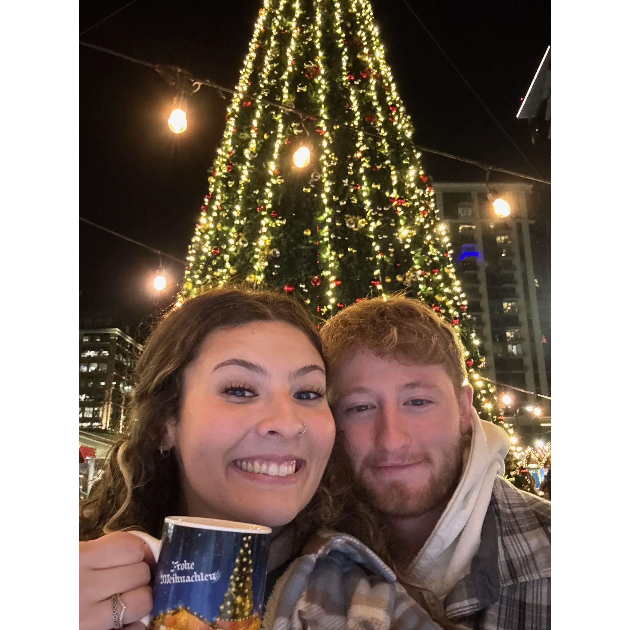 Trip to the Christkindlesmarkt in Atlanta, it was very cold.