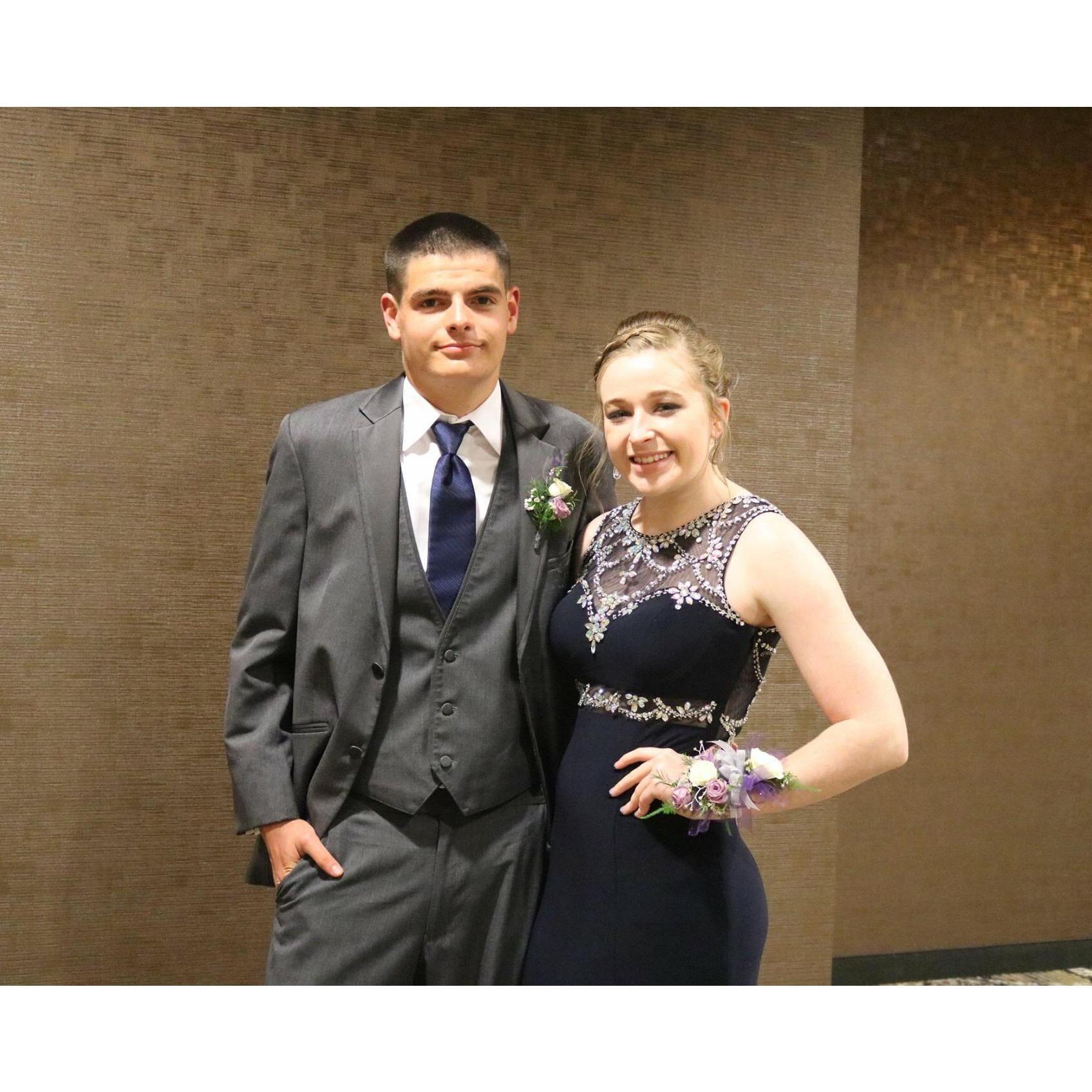Prom 2017...he looks good in a tux!