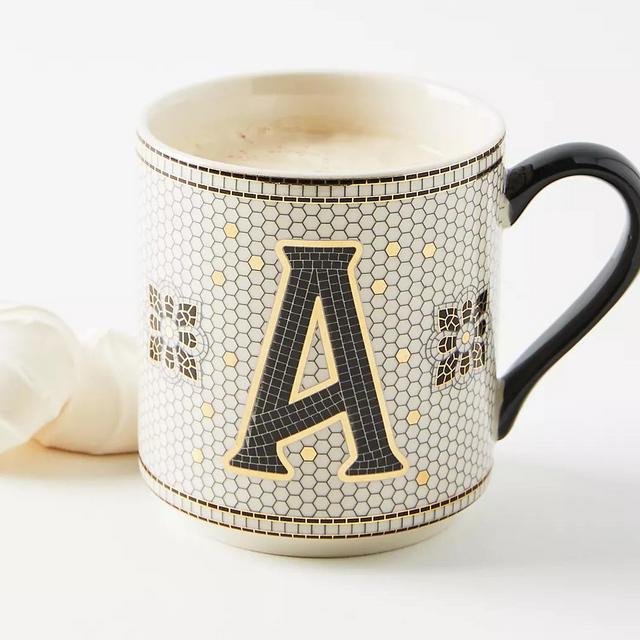 Tiled Margot Monogram Mug
