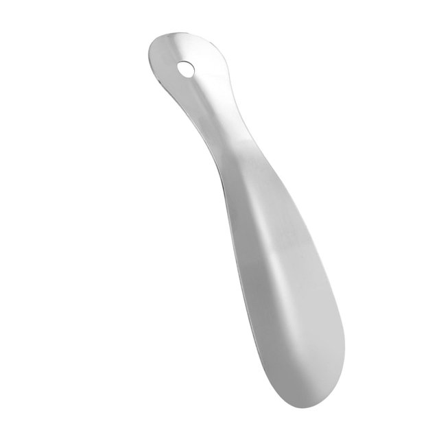 Unique Bargains Straight Shoe Horn 7.36"x2.01" Silver Tone 1 Pc