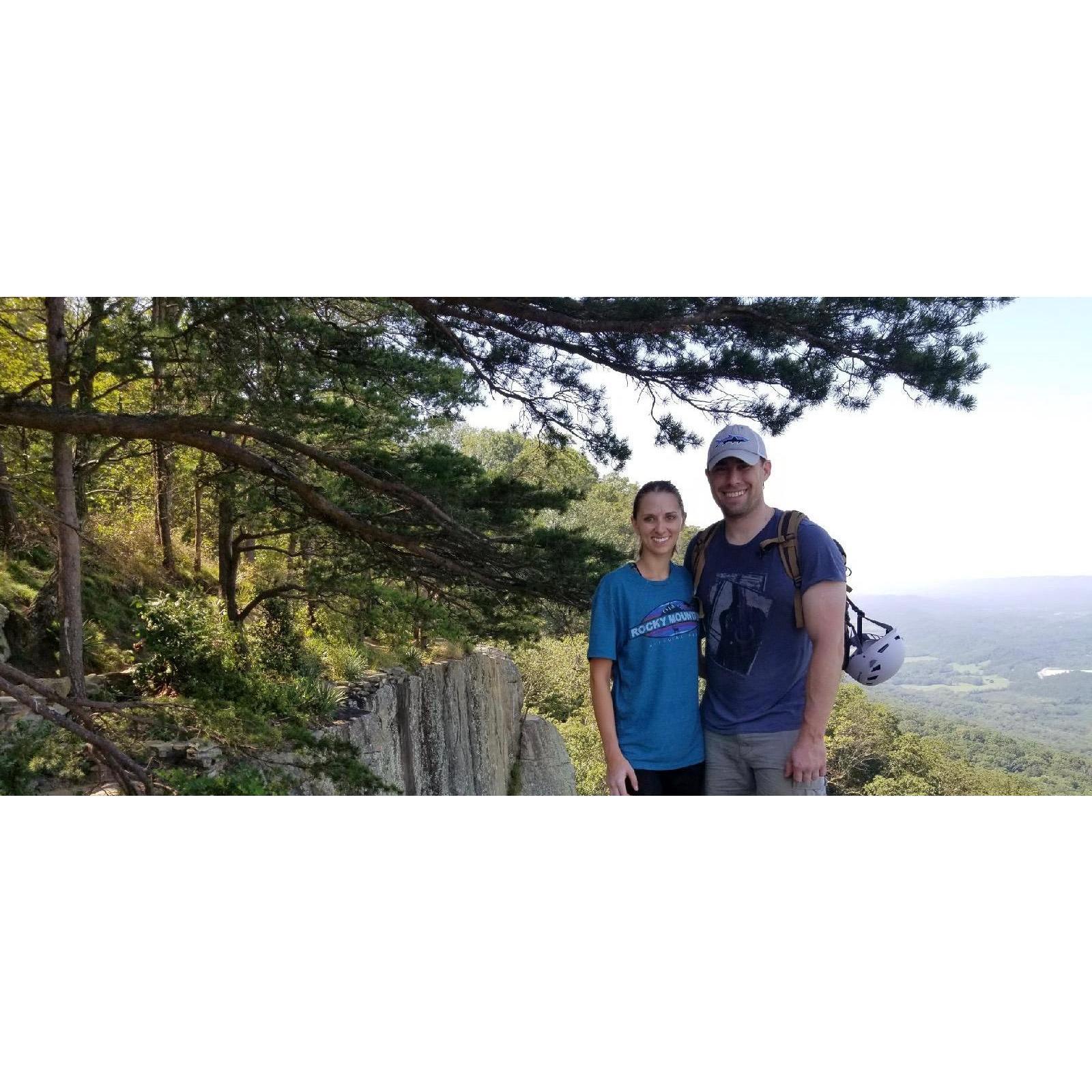 Chattanooga, TN. First time outdoor rock climbing