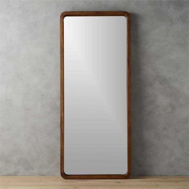 Acacia Wood Floor Mirror