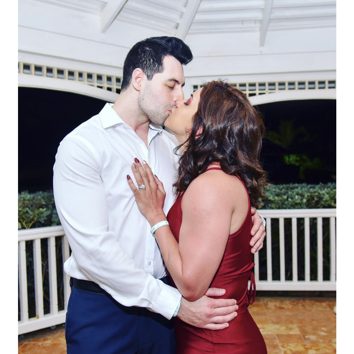 The night Jen and Payam got engaged