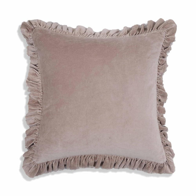 Tov Furniture Alessia Distressed Pink Velvet Pillow
