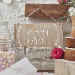 Boho Candy Bar Wooden Sign