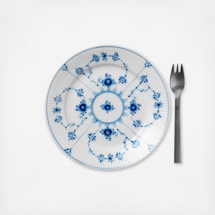 Royal Copenhagen, Blue Fluted Plain Dessert Plate | Zola