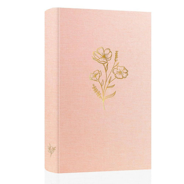 Holoary Photo Album 4x6 300 Photos, 300 Pockets 4”x6” Picture Album, Linen Fabric Cover Big Picture Book for Photos with Writing Area, 4x6 Photo Albums for Family Weddings Travel Memories(Pink)